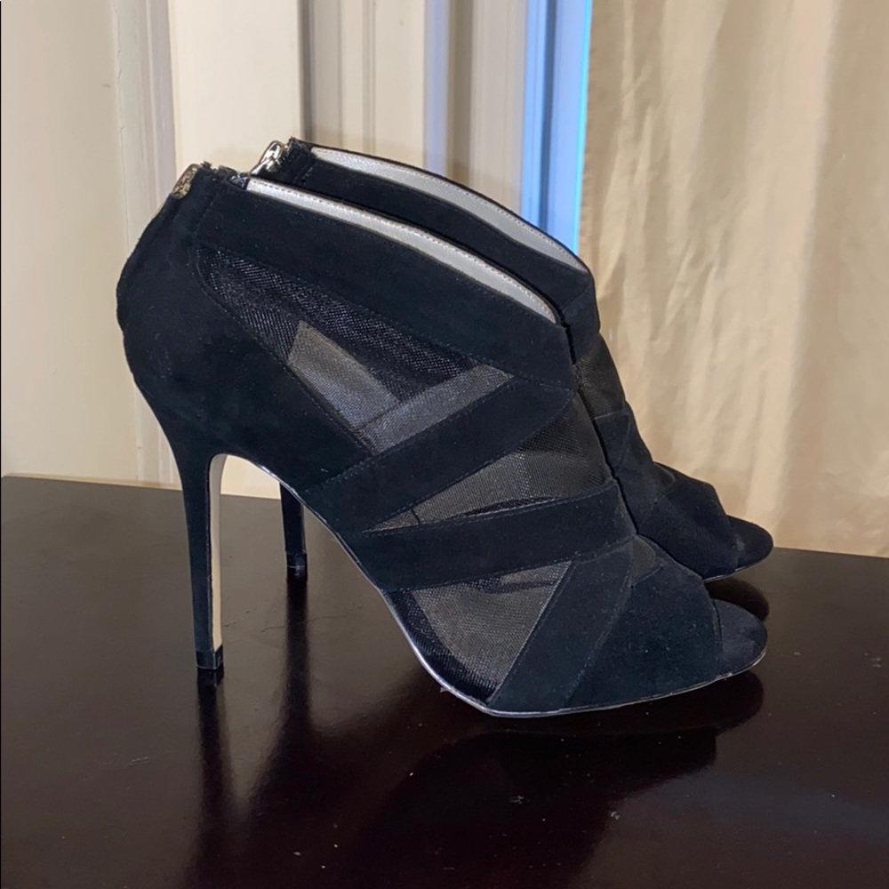 Brand new Karen Millen black suede booties size 39